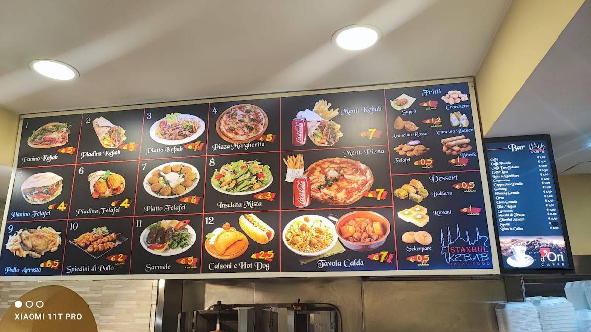 Menu di Kebab pizza bar 