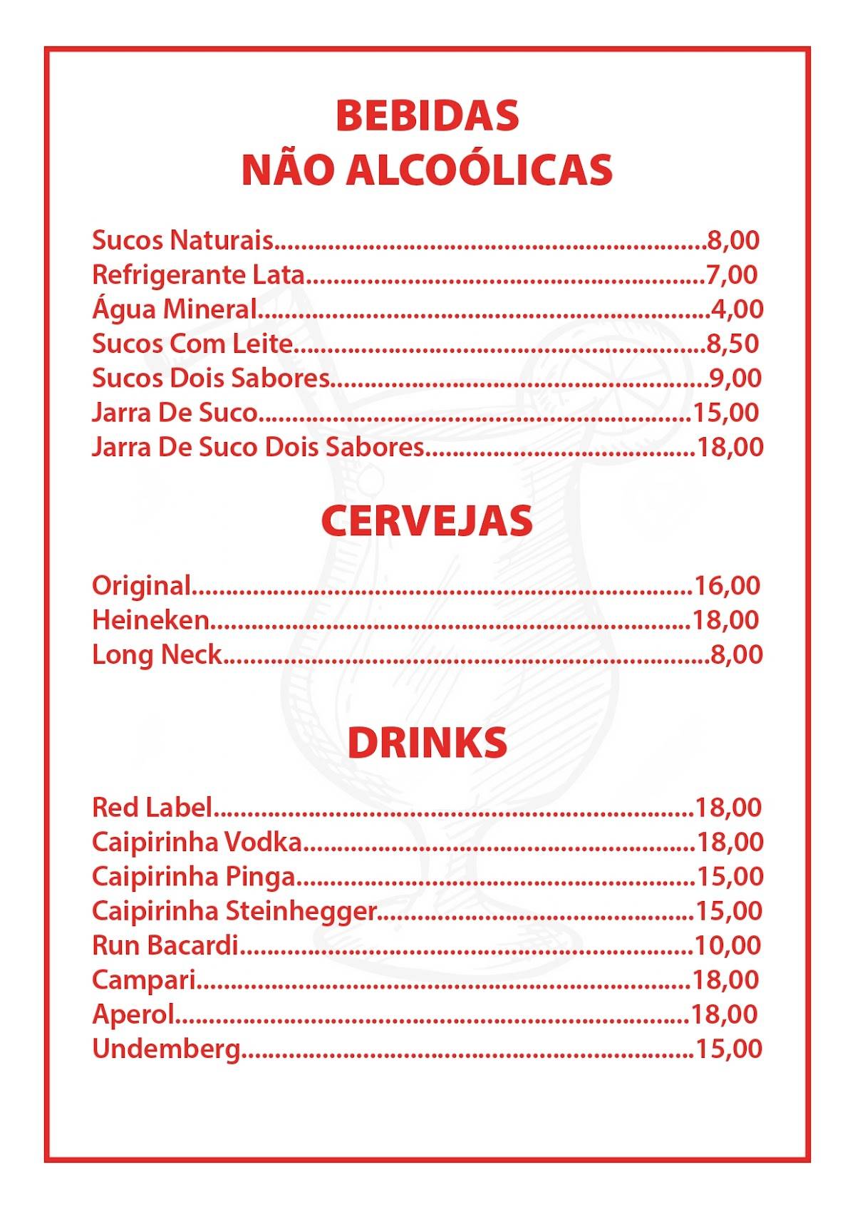 Pizzaria Zia Rosa cardápio