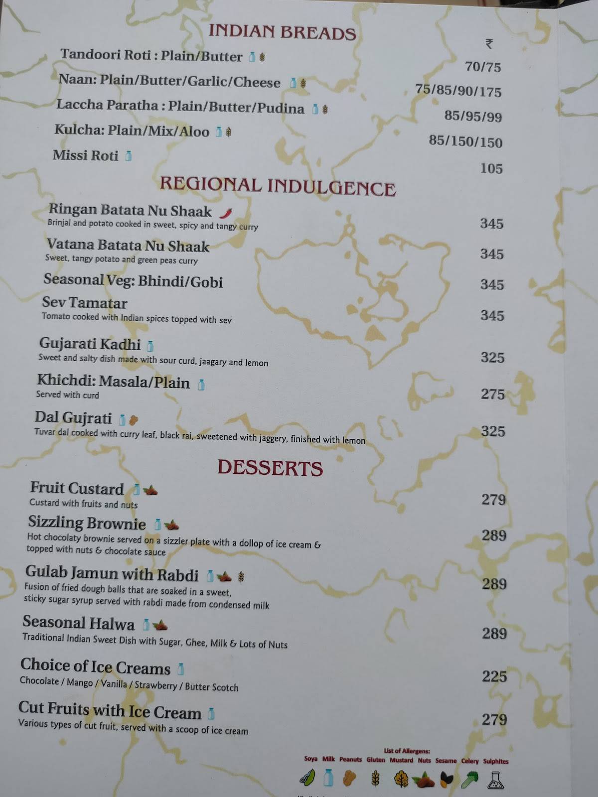 It's Mirchi menu