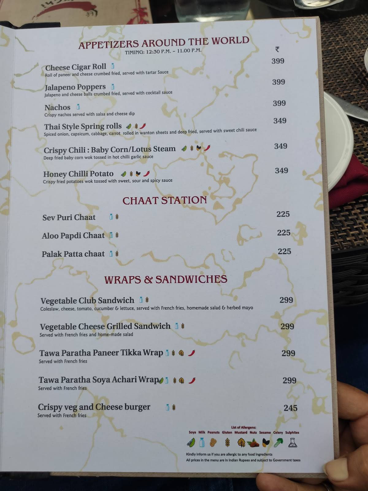 It's Mirchi menu