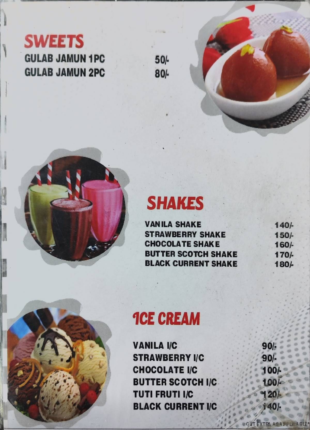 Jaigurudev Family Restaurant menu