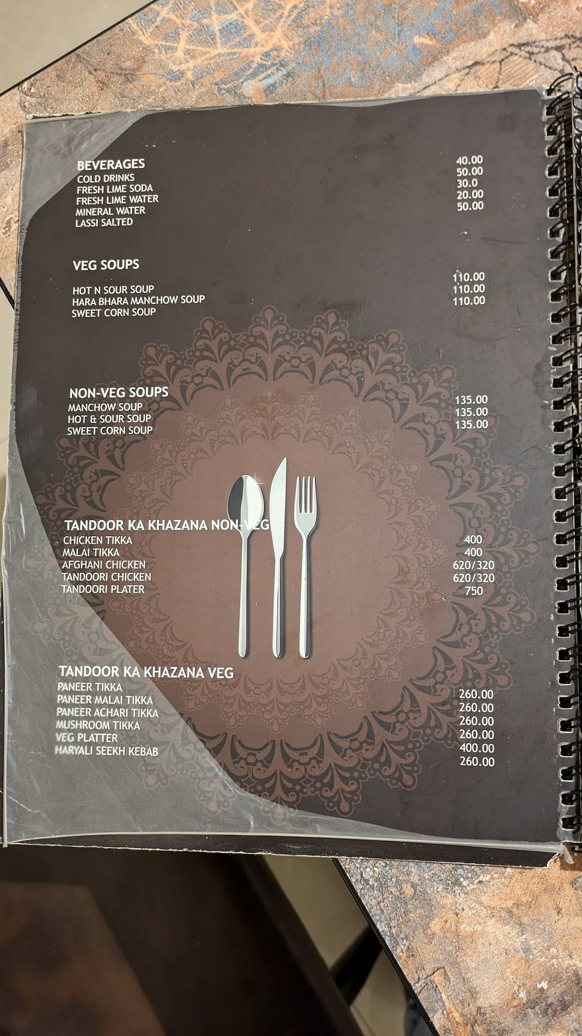 Jammu Darbar menu