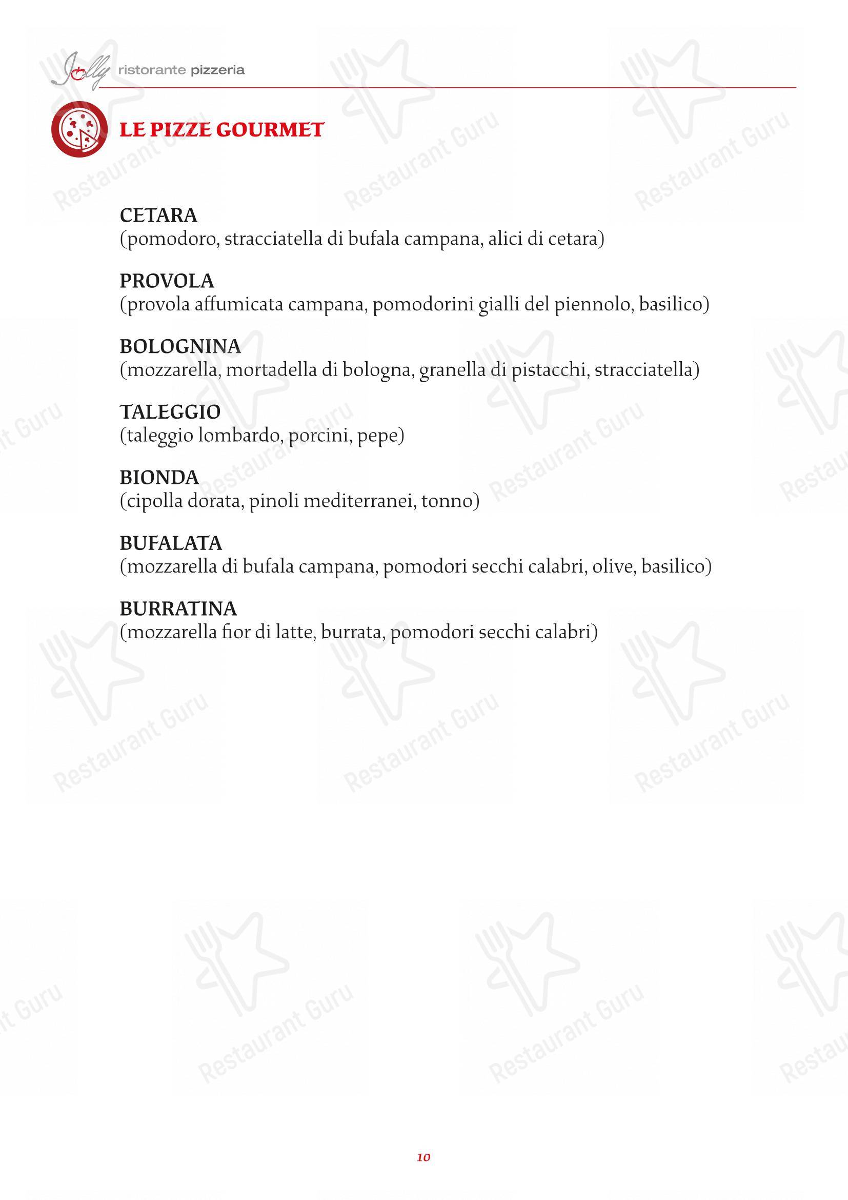 Menu per Jolly in Modena