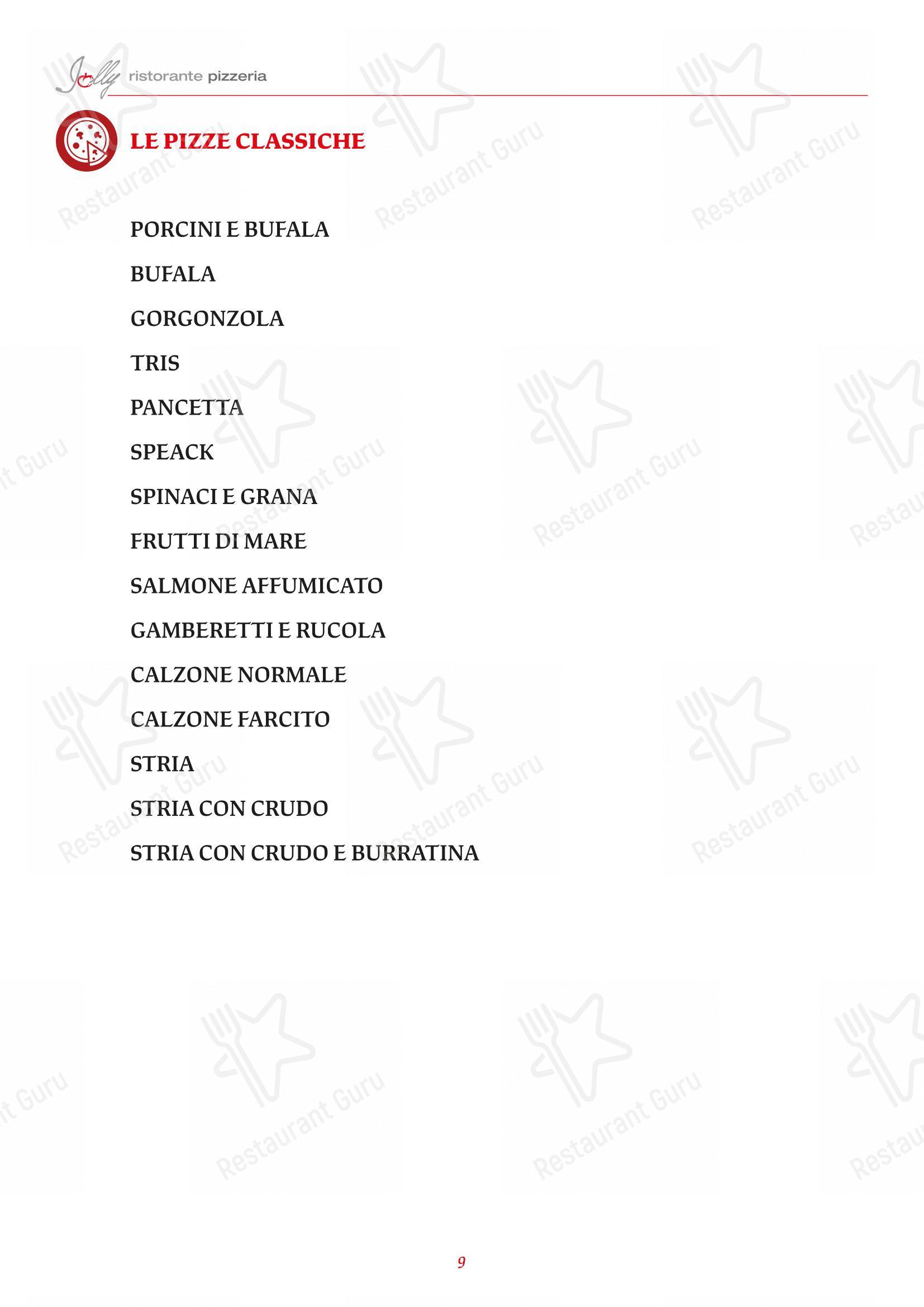 Menu per Jolly in Modena