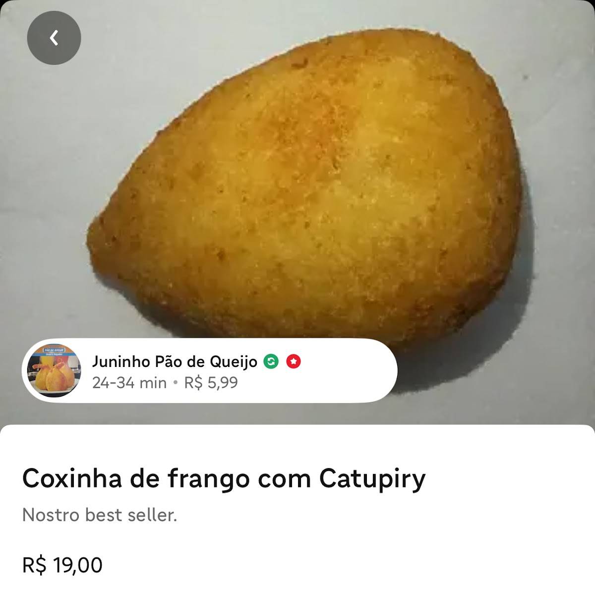 Juninho Pão de Queijo cardápio
