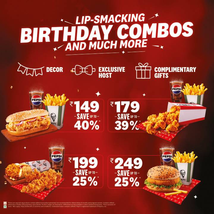 KFC menu