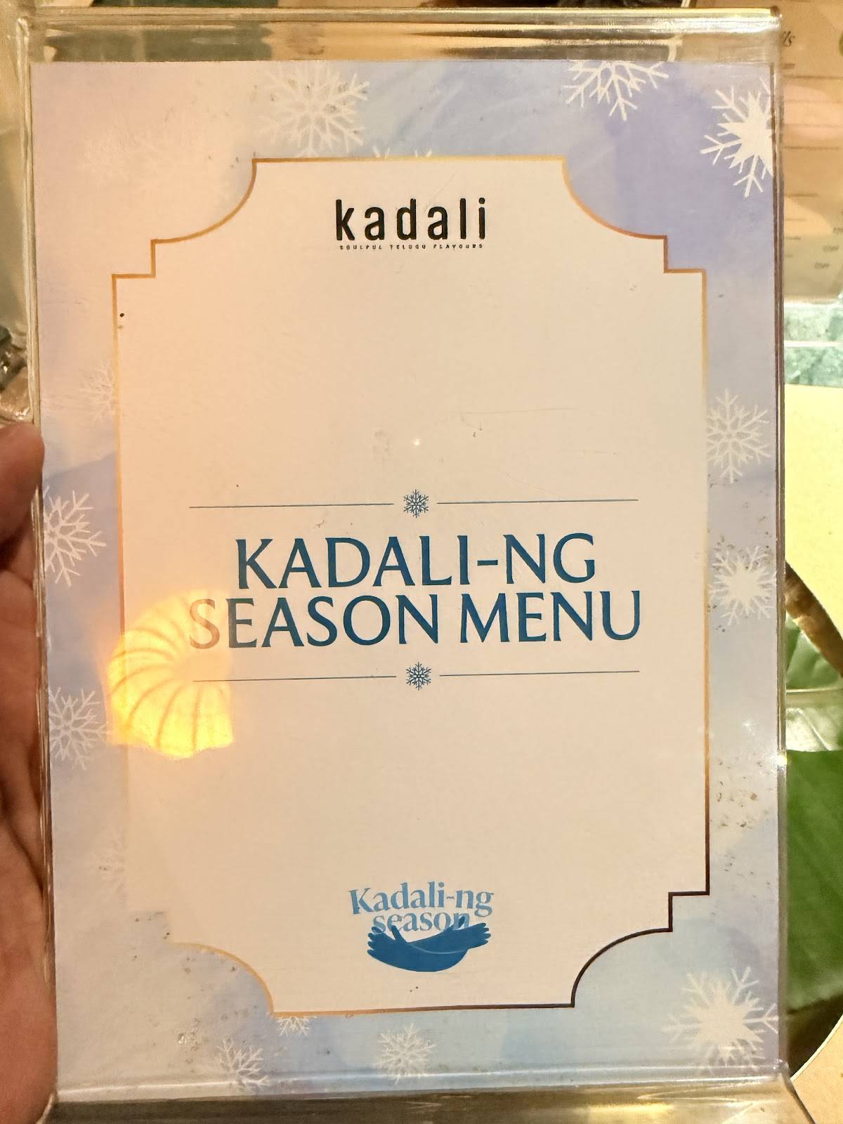 Kadali Kitchen menu