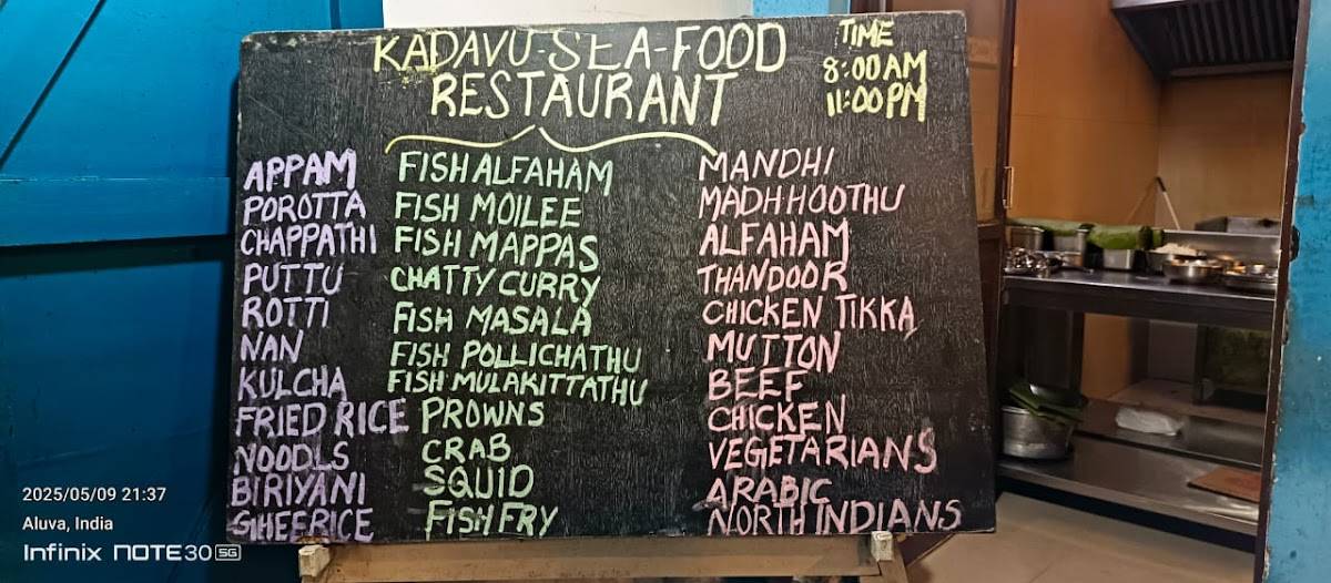 Kadavu menu