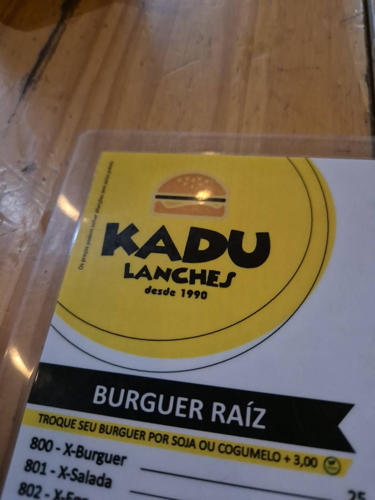 Kadu Lanches Hamburgueria & Creperia (unidade Caraguatatuba SP)) cardápio