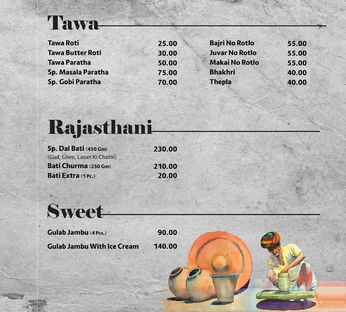 Kansar Garden Restaurant menu