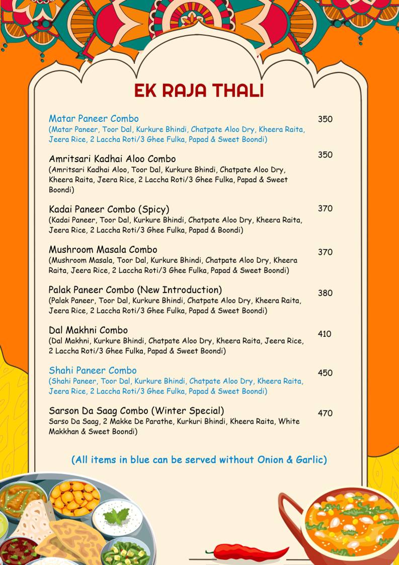 Kapoor's Cafe Electronic City menu