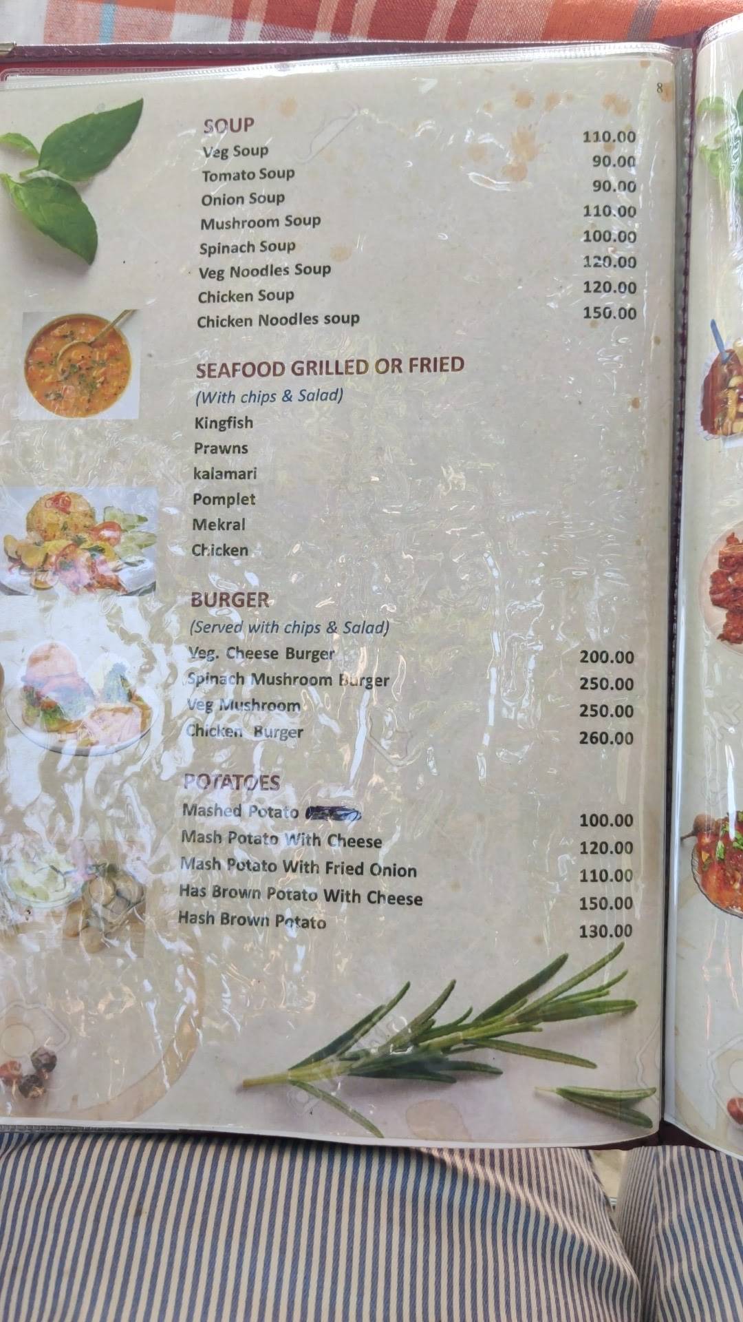 Kariyappa B Cafe menu