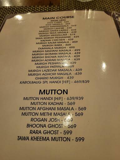 Karolbaug Kebab & Biryani menu