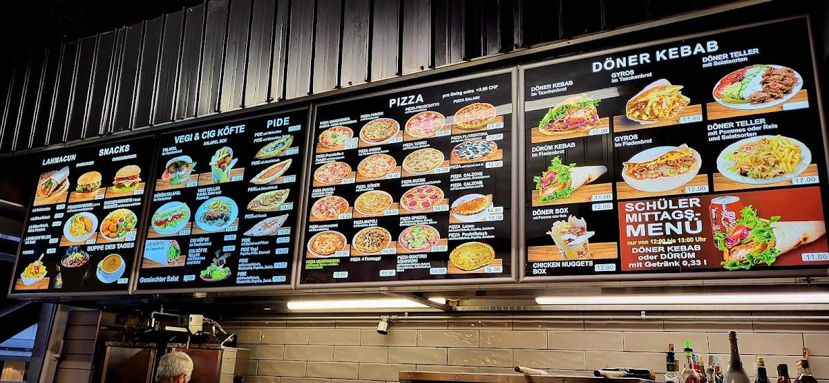 Menu de Kebab Square