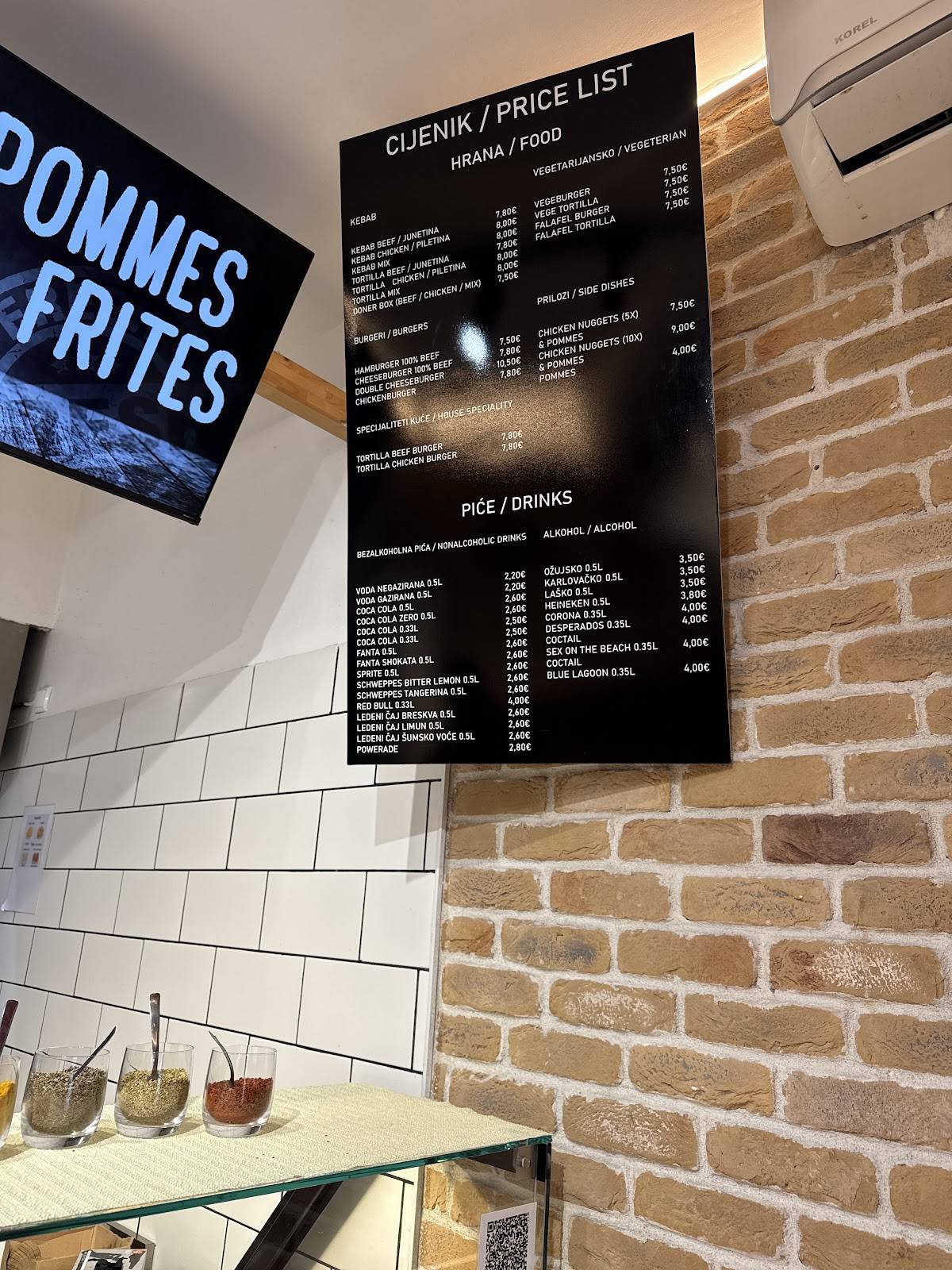 Menu di Kebab&Burger Pula 
