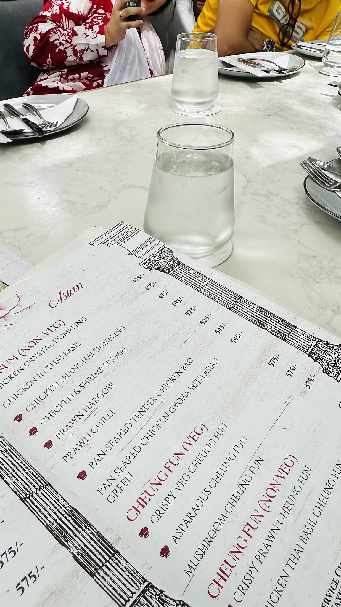Keibaa x All saints menu