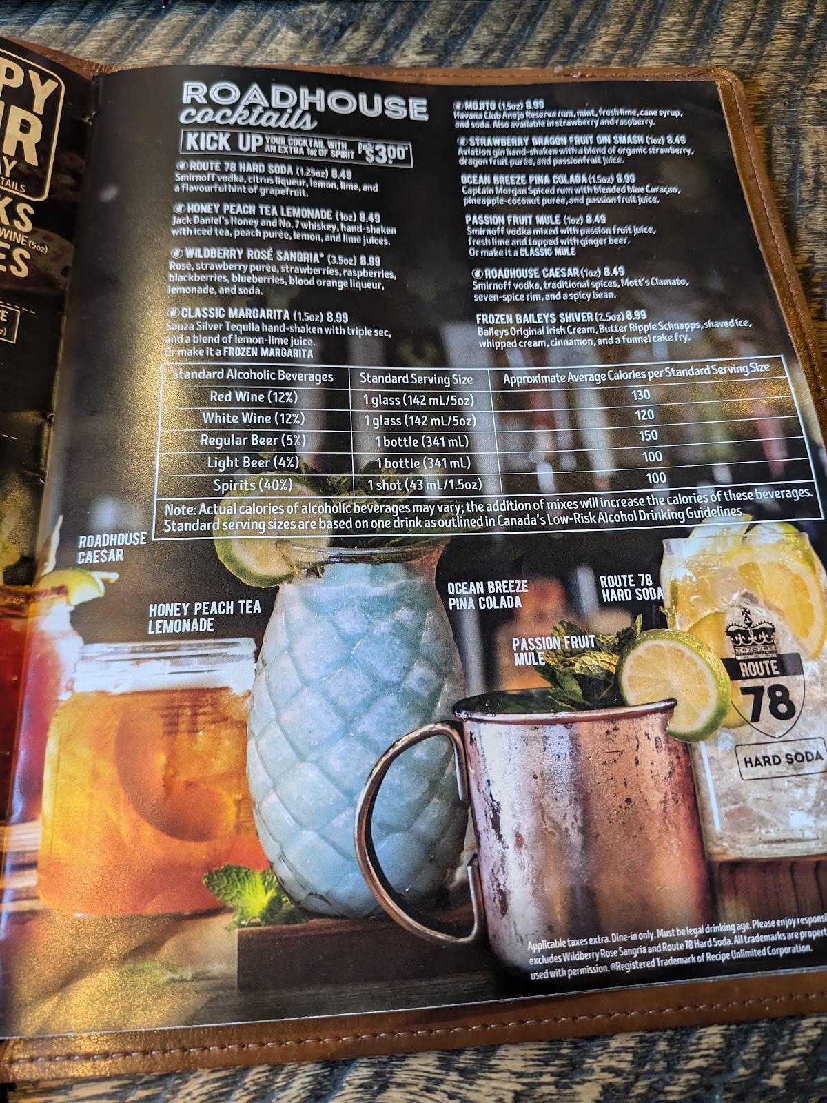 Menu de Kelseys Original Roadhouse