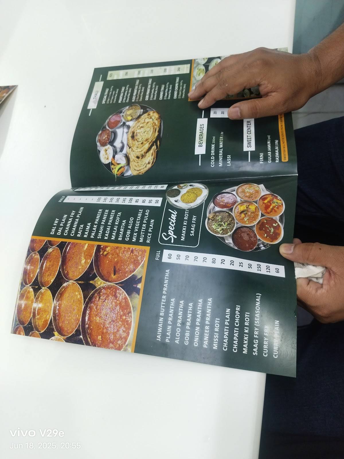 Kesar Da Dhaba menu