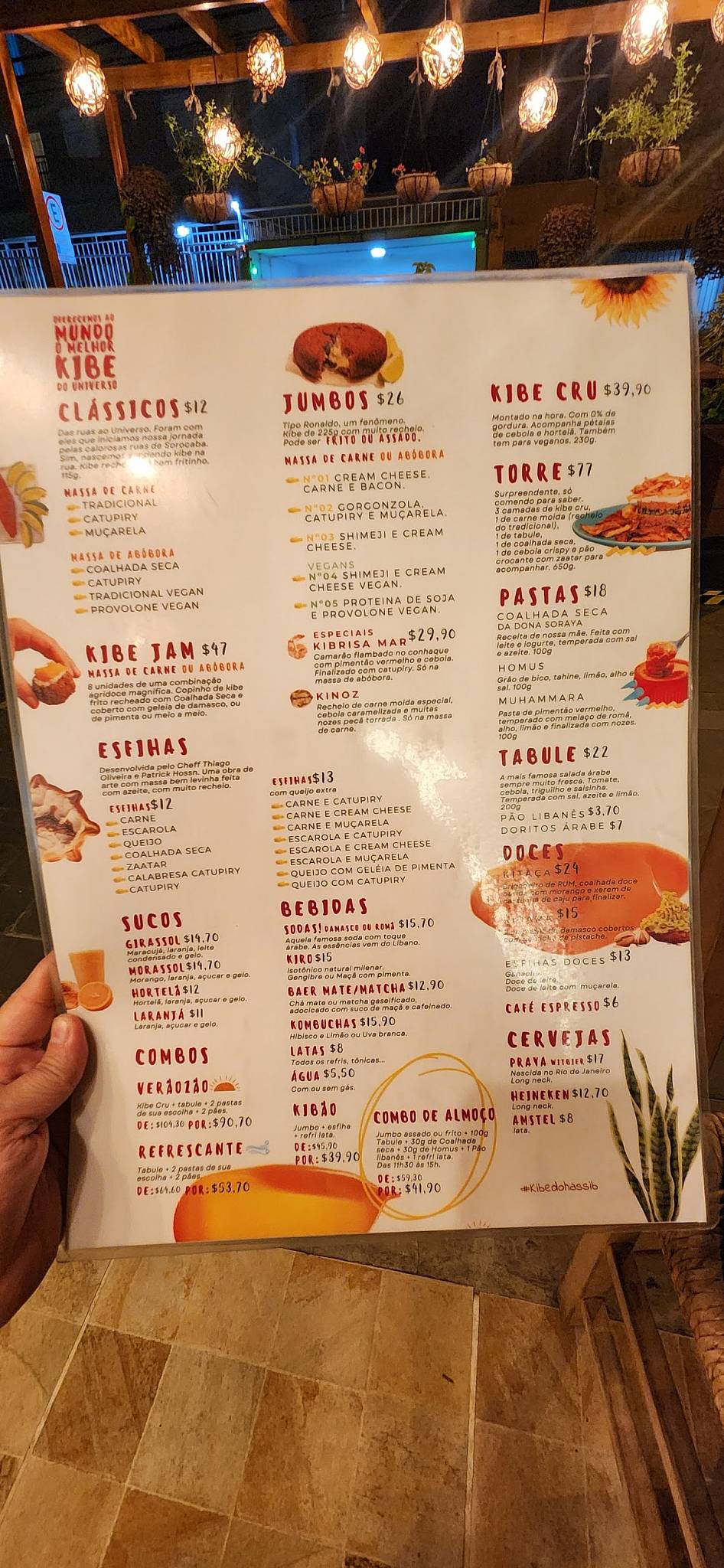 #Kibedohassib Francisca de Queiroz cardápio