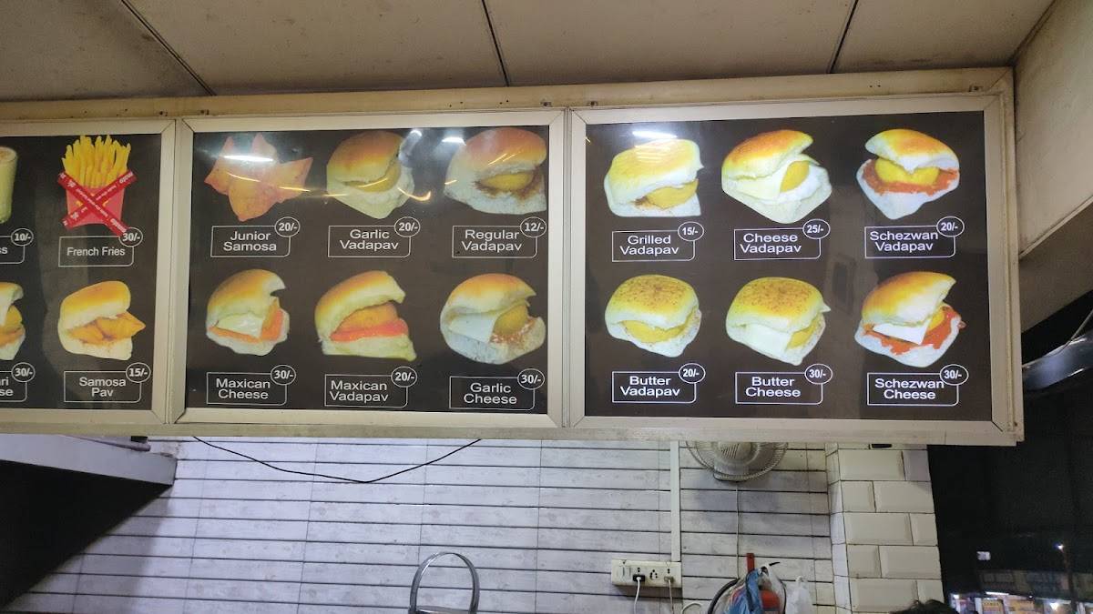 King Vada Pav and samosa menu