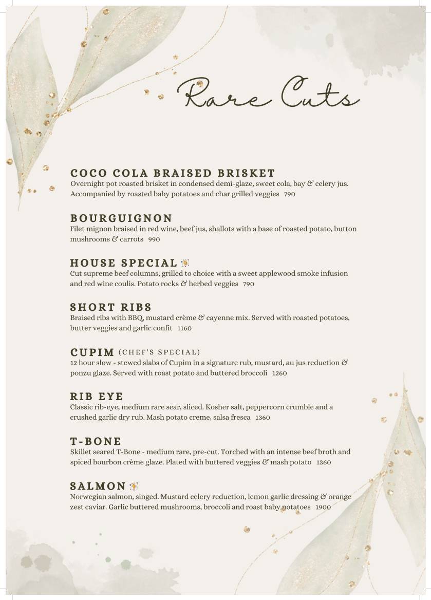 District 7 Encore menu