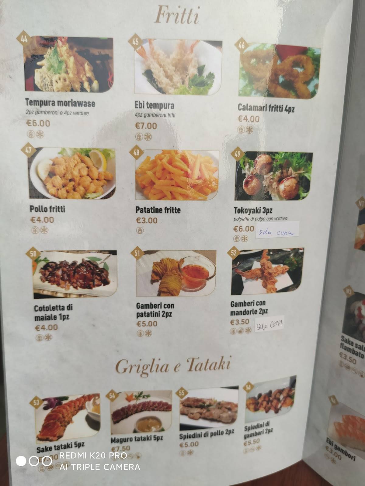 Menu di Sushi koko 