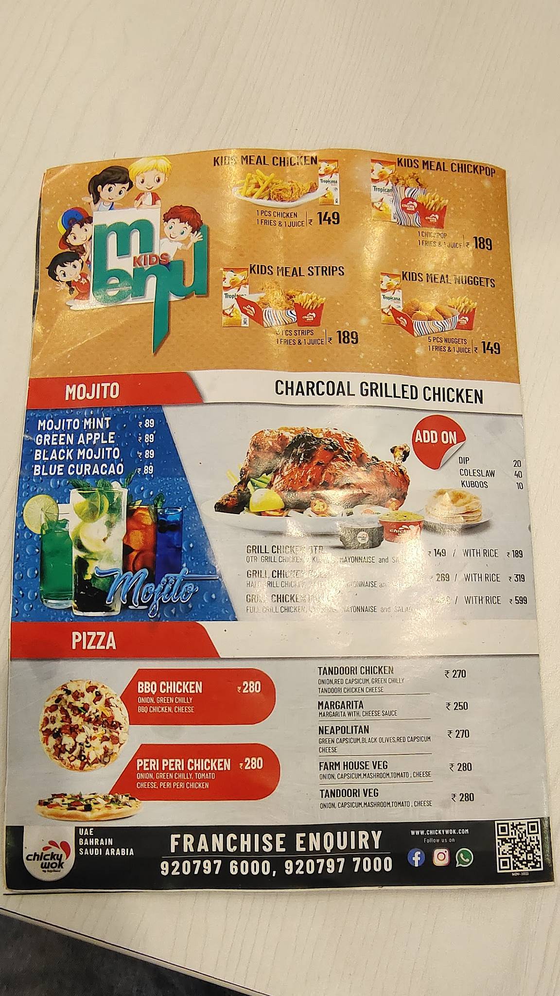 Menu at ChickyWok Kolenchery, Kolenchery