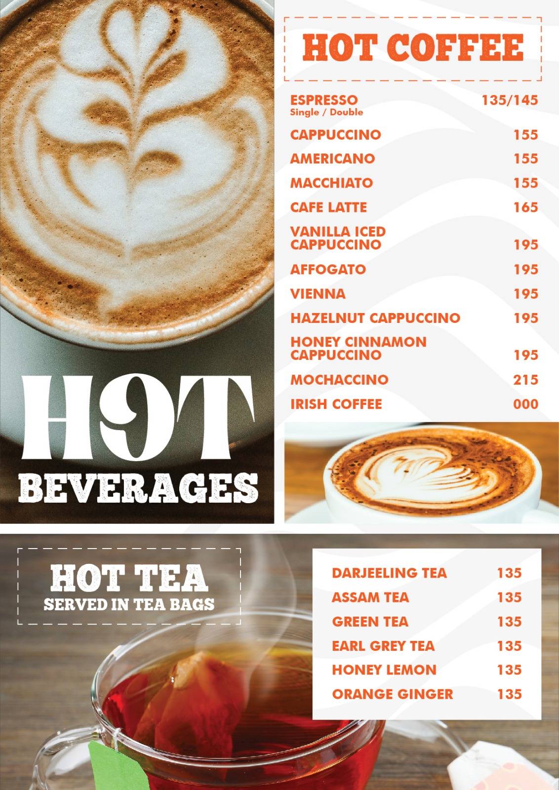 Boho The Sky Café - Garia menu