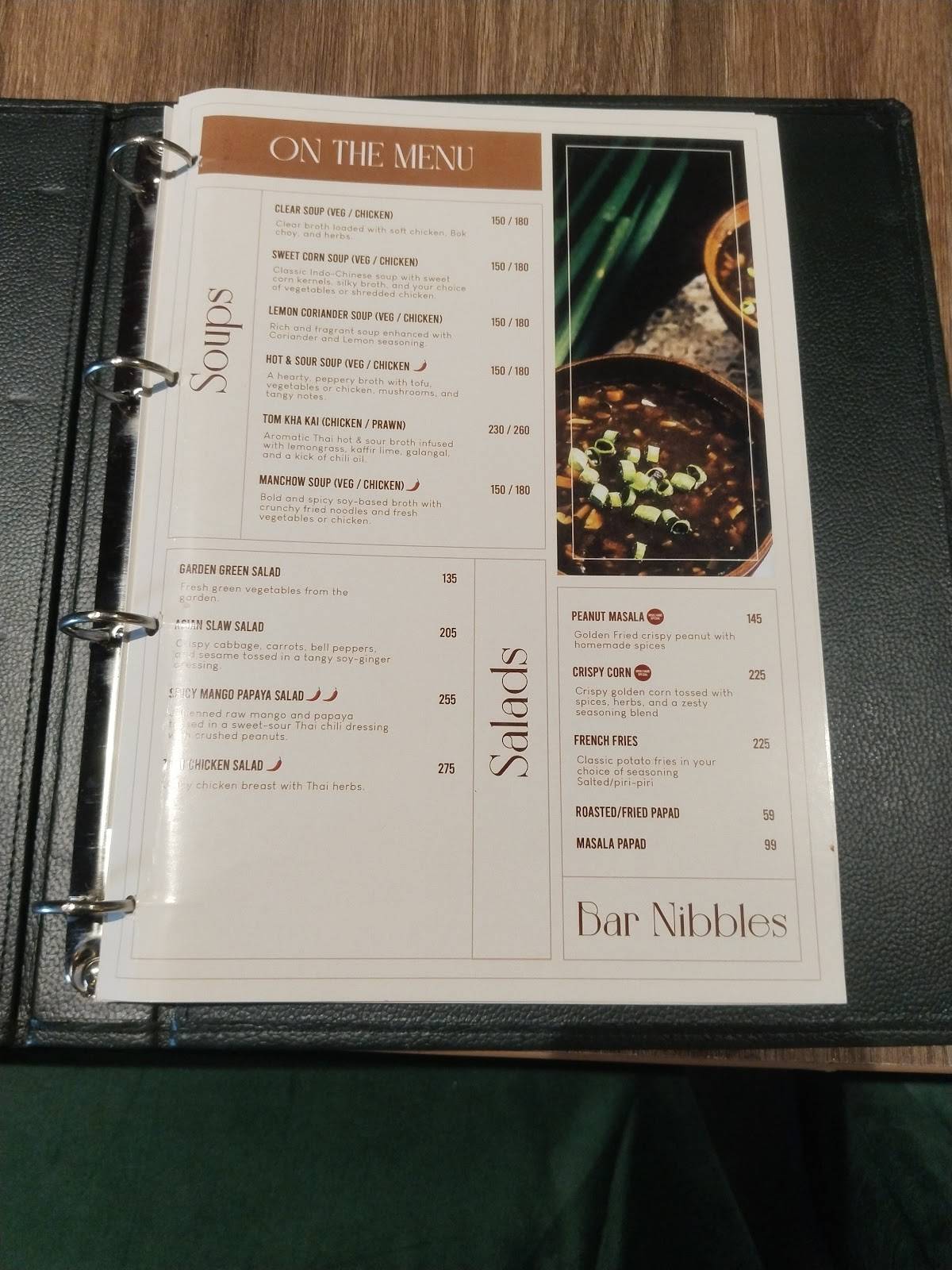 Boulevard Restaurant and Bar menu