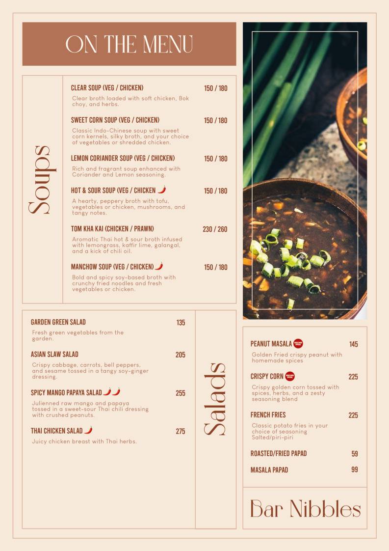 Boulevard Restaurant and Bar menu
