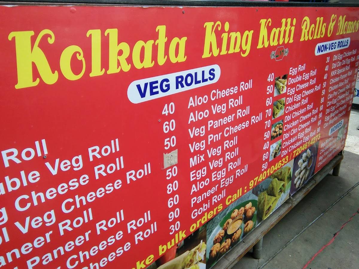 Kolkata king menu