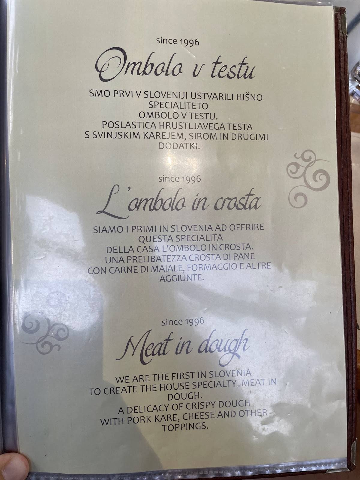 Menu di Oljka 