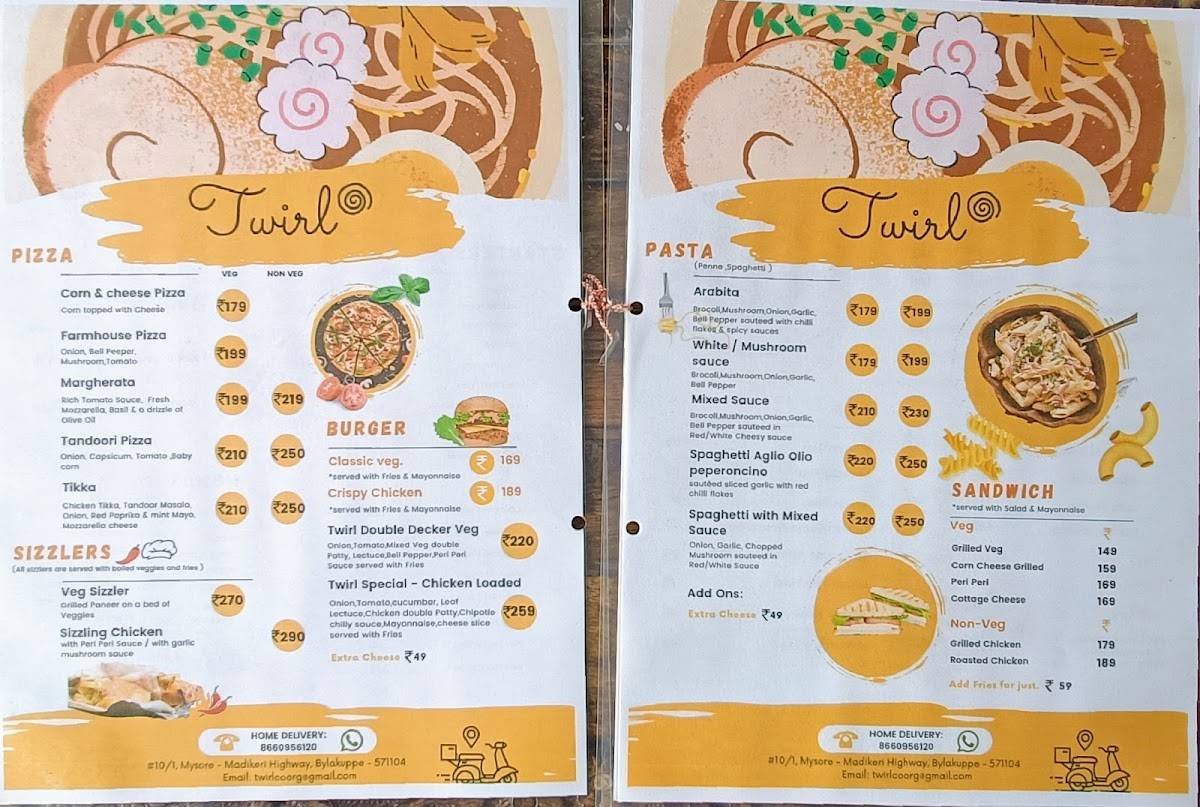 Twirl menu