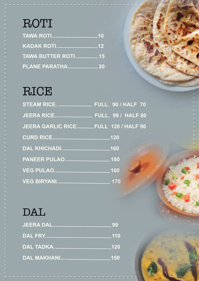 Krishna Restaurant (Pure Veg) menu