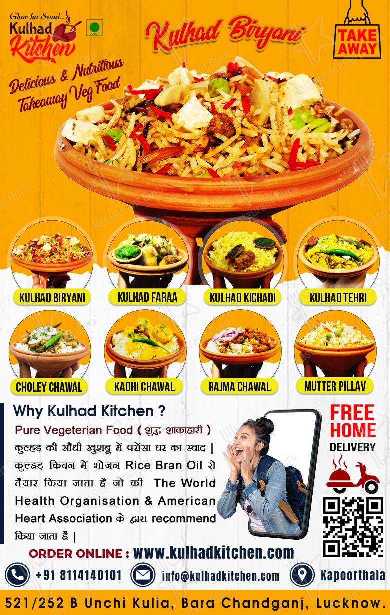 Check out the menu for Kulhad Kitchen