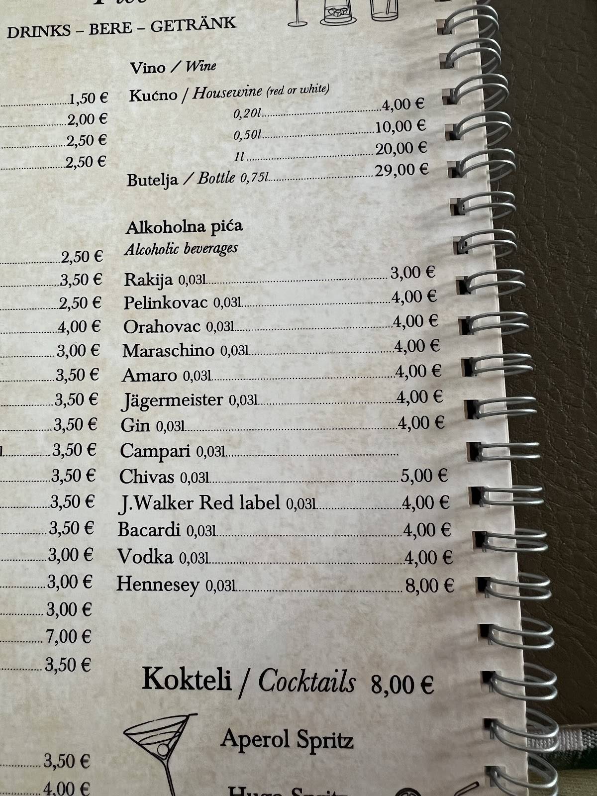 Menu di Kuzina 
