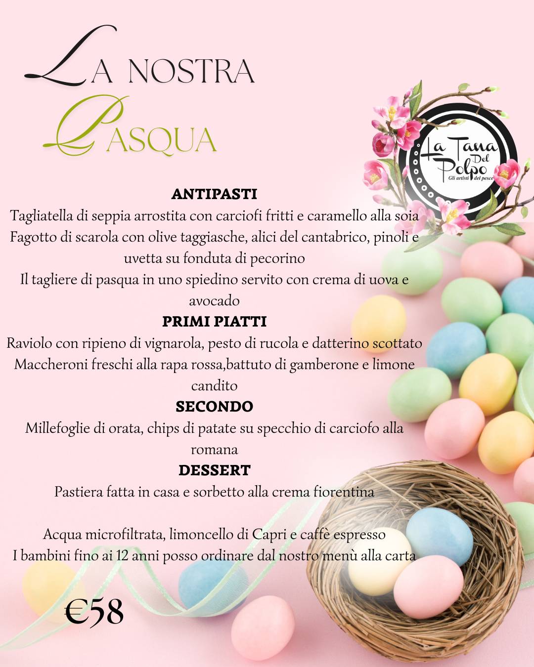 Menu di LA TANA DEL POLPO 