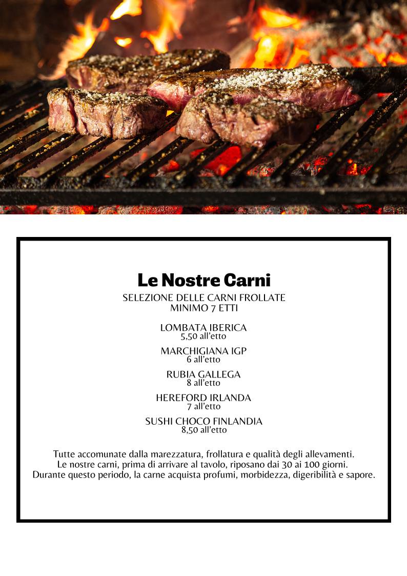 Menu de L'Angolino