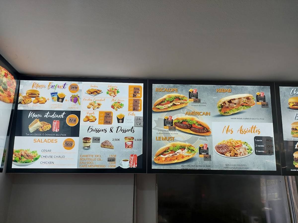 Menu de LE MUST