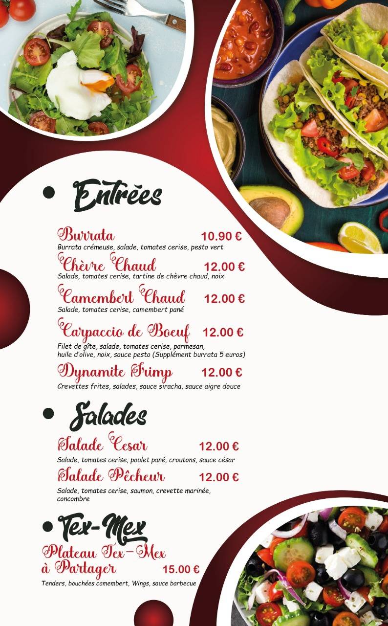 Menu de le Rosty