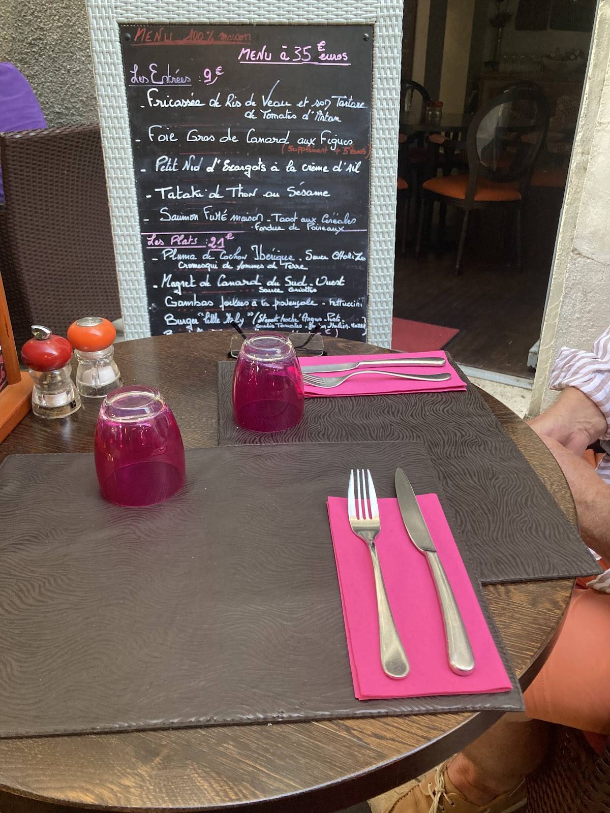 Menu de L'ENTREPOTES