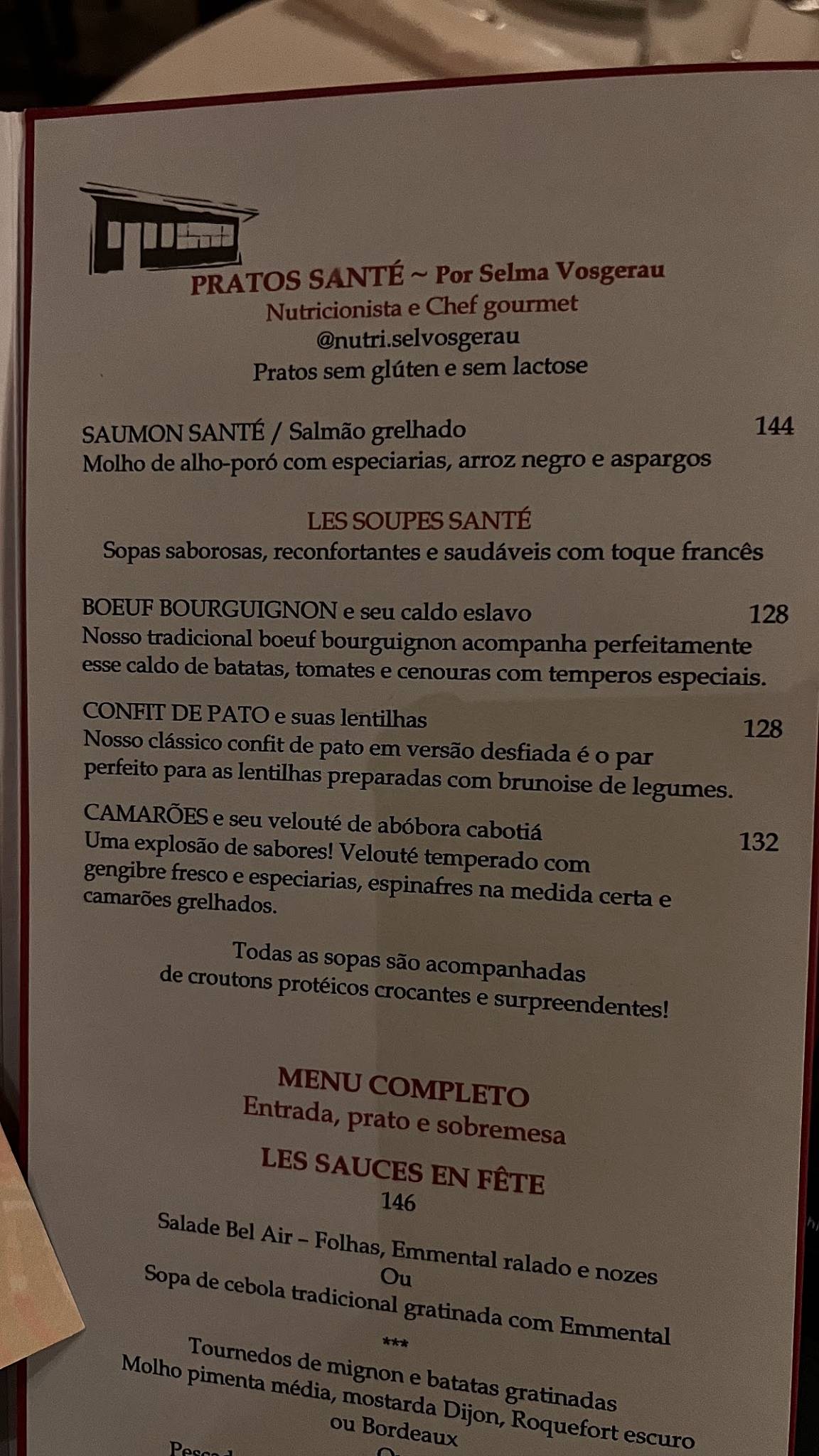 L'Épicerie cardápio