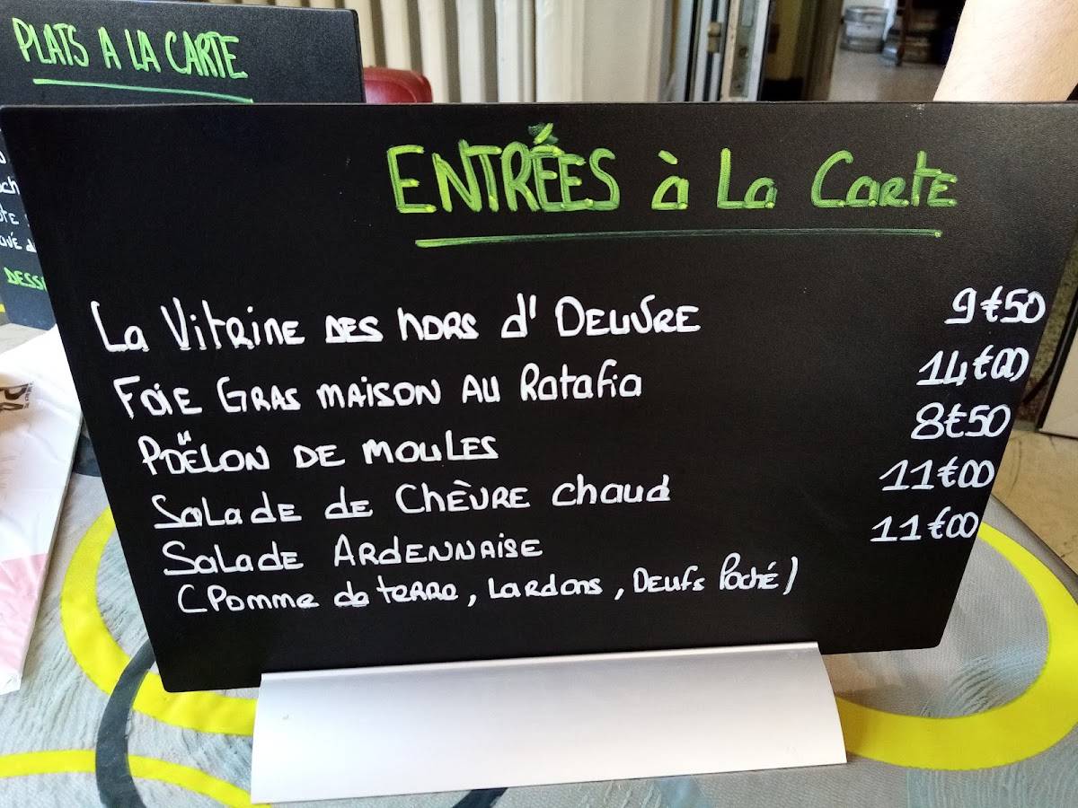 Menu de L'Esplanade