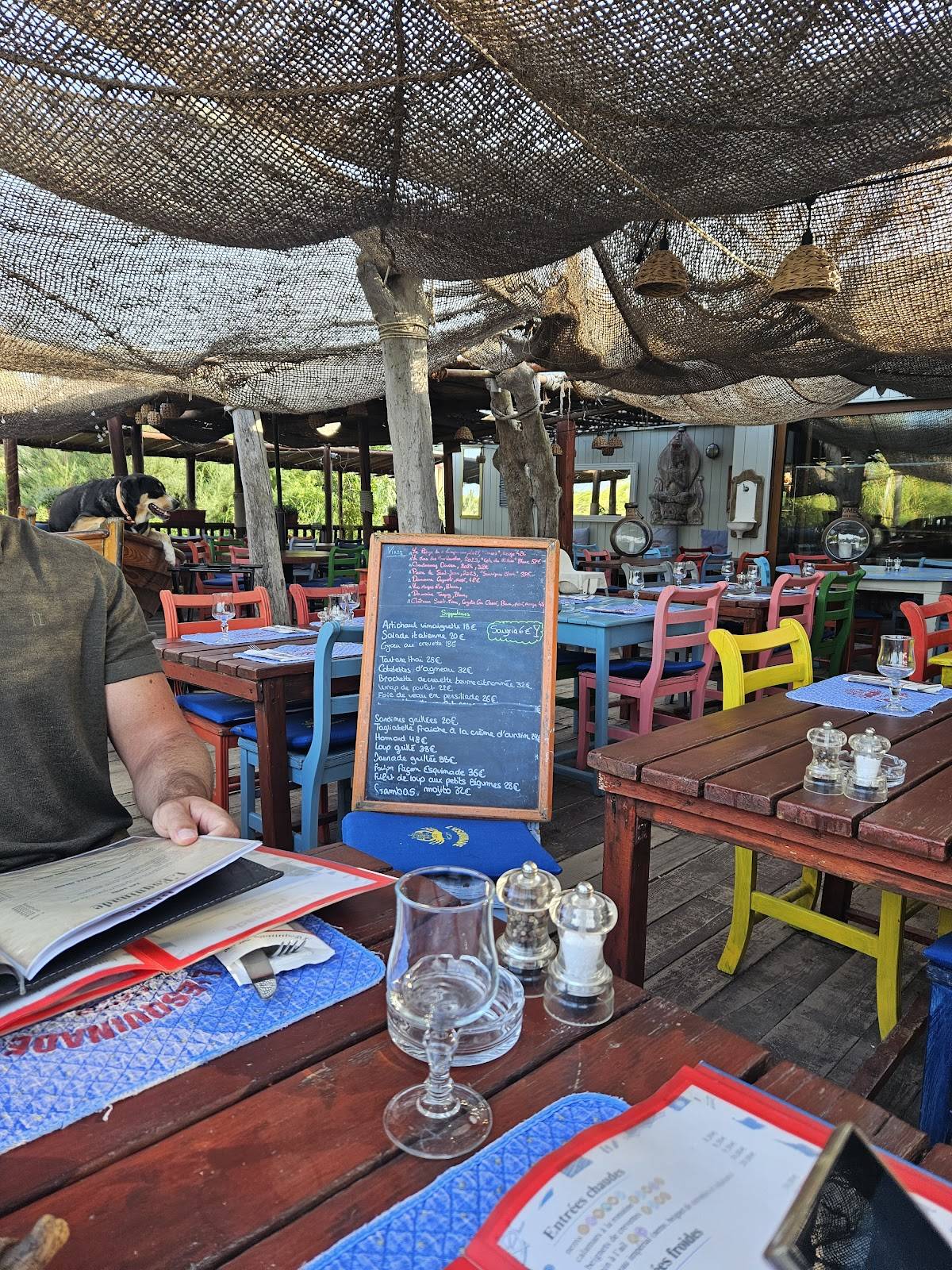 Menu de L'Esquinade Plage