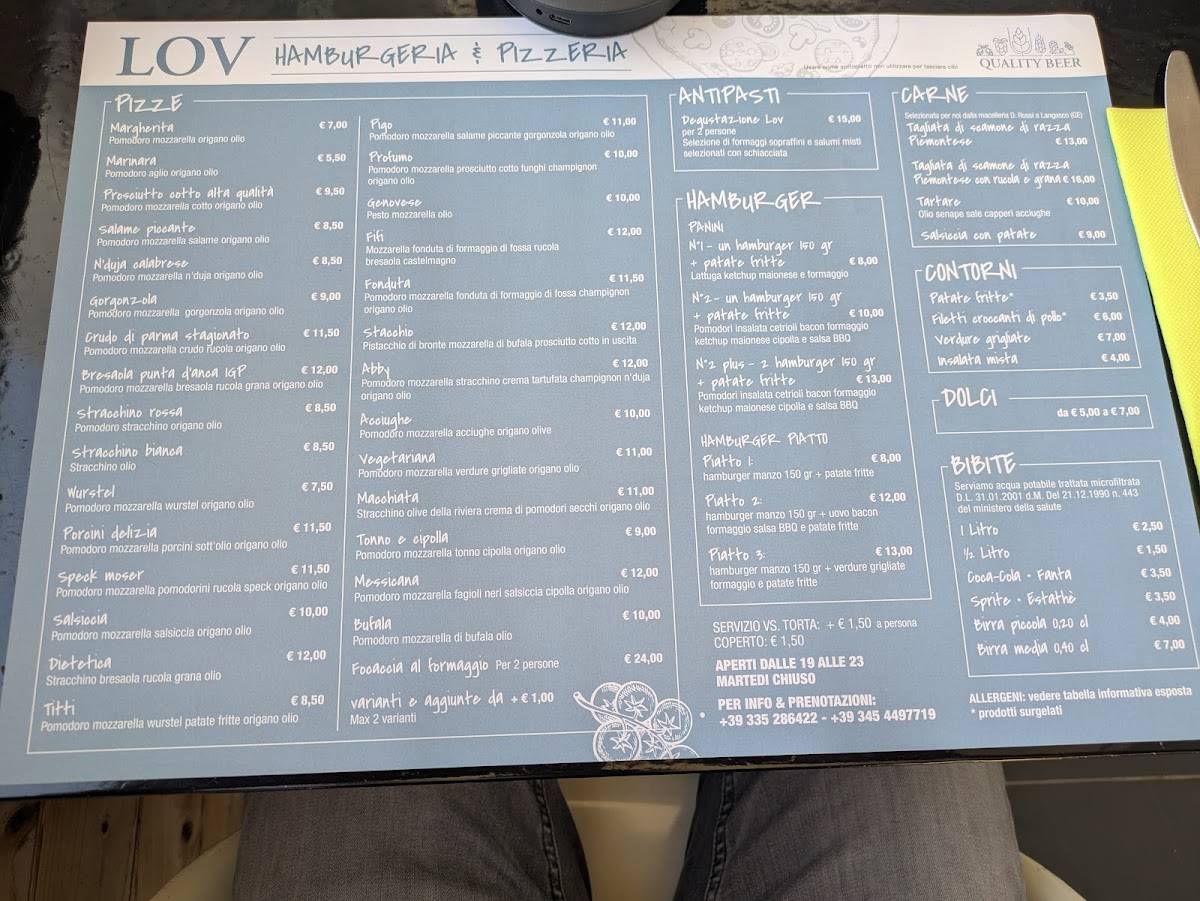 Menu di LOV 