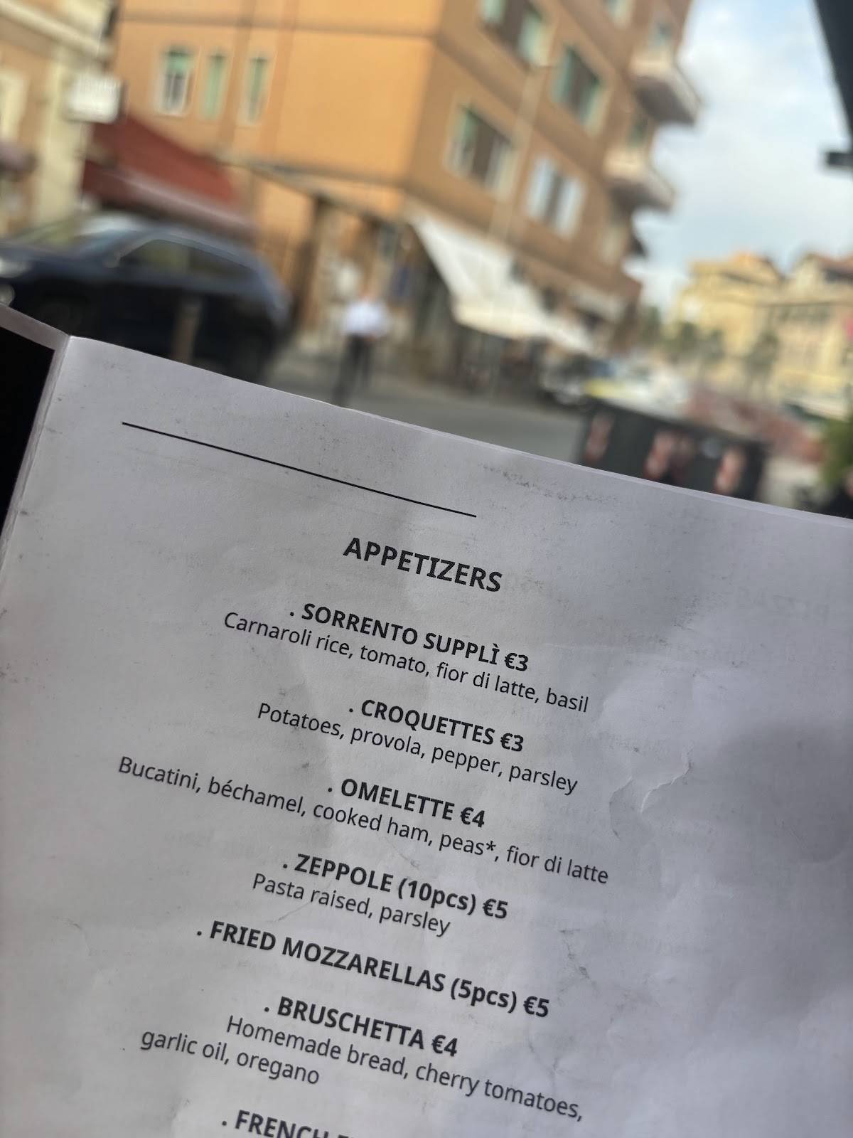 Menu di L'Oro Di Napoli 