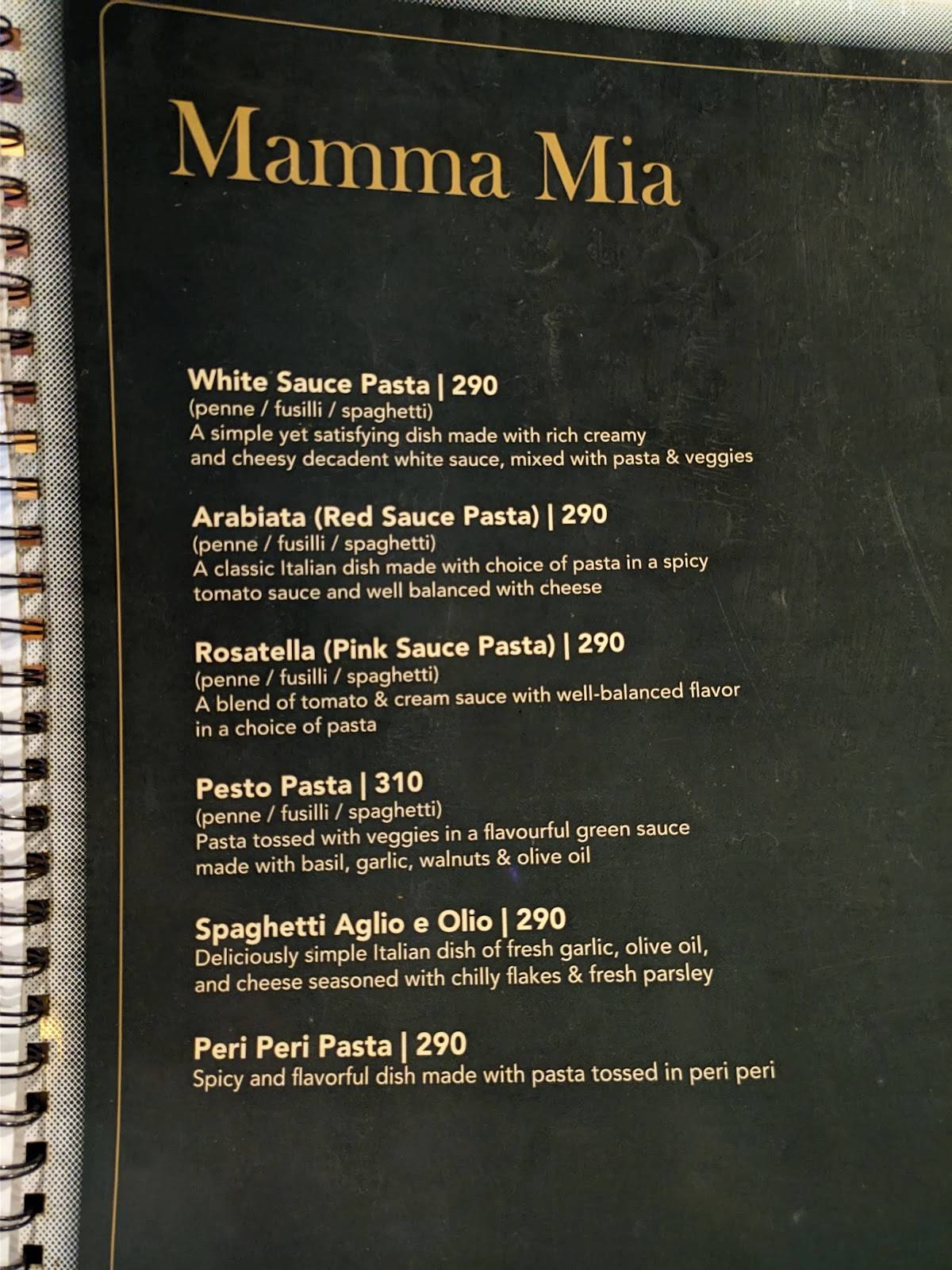 La Adiccion menu