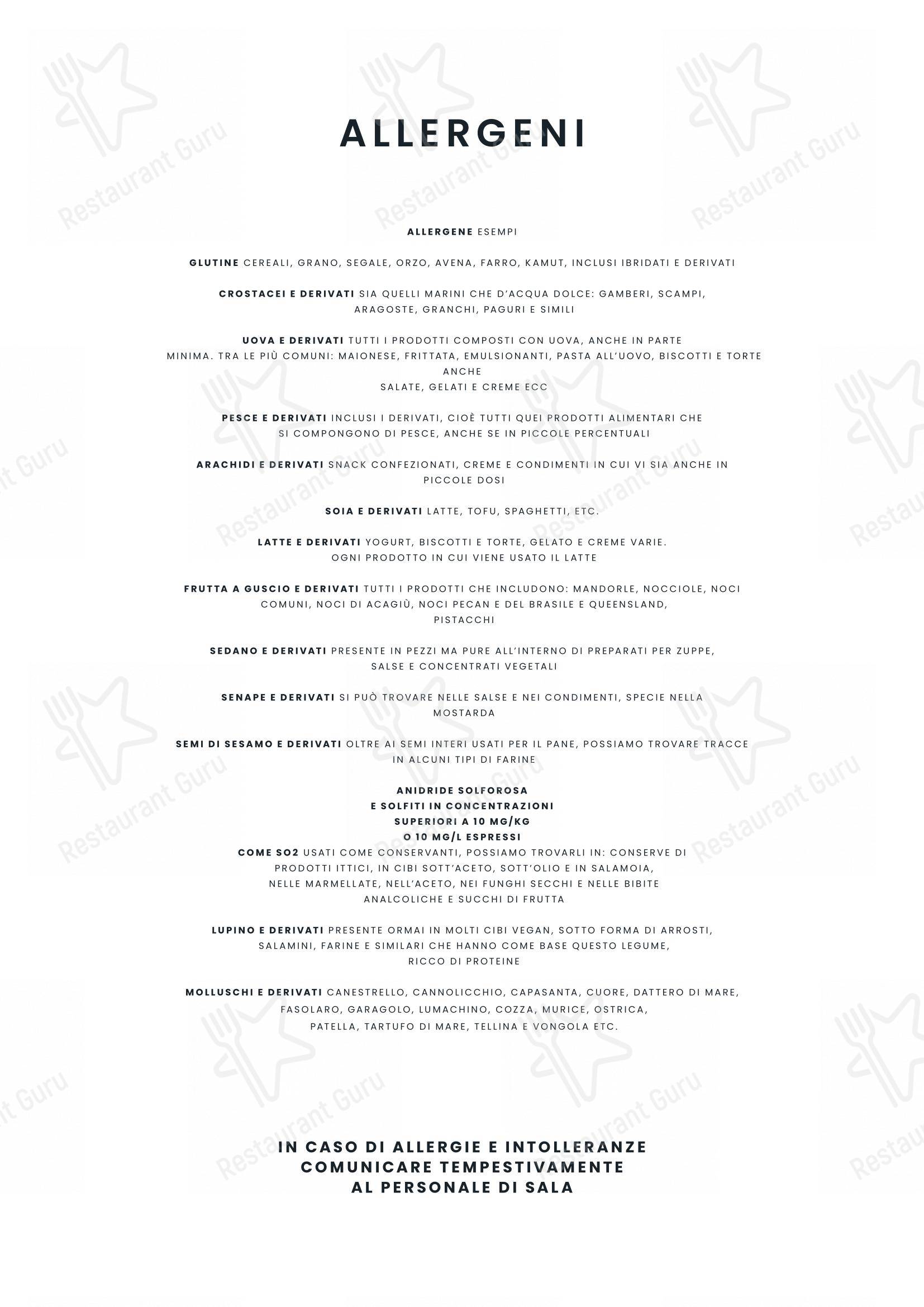 La Carbonara - Ristorante a Campo de' Fiori in Roma - Menu bar