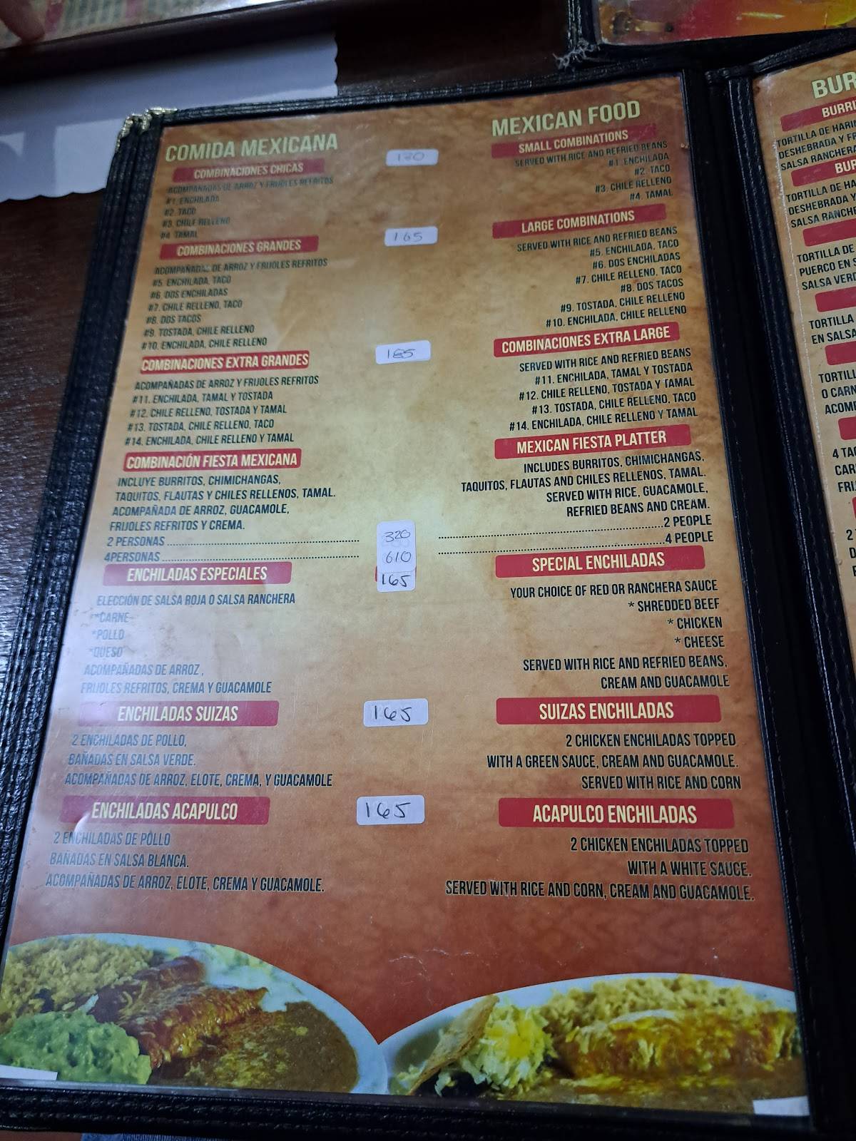 Menu at La Curva Restaurant & Sport Bar, Puerto Peñasco