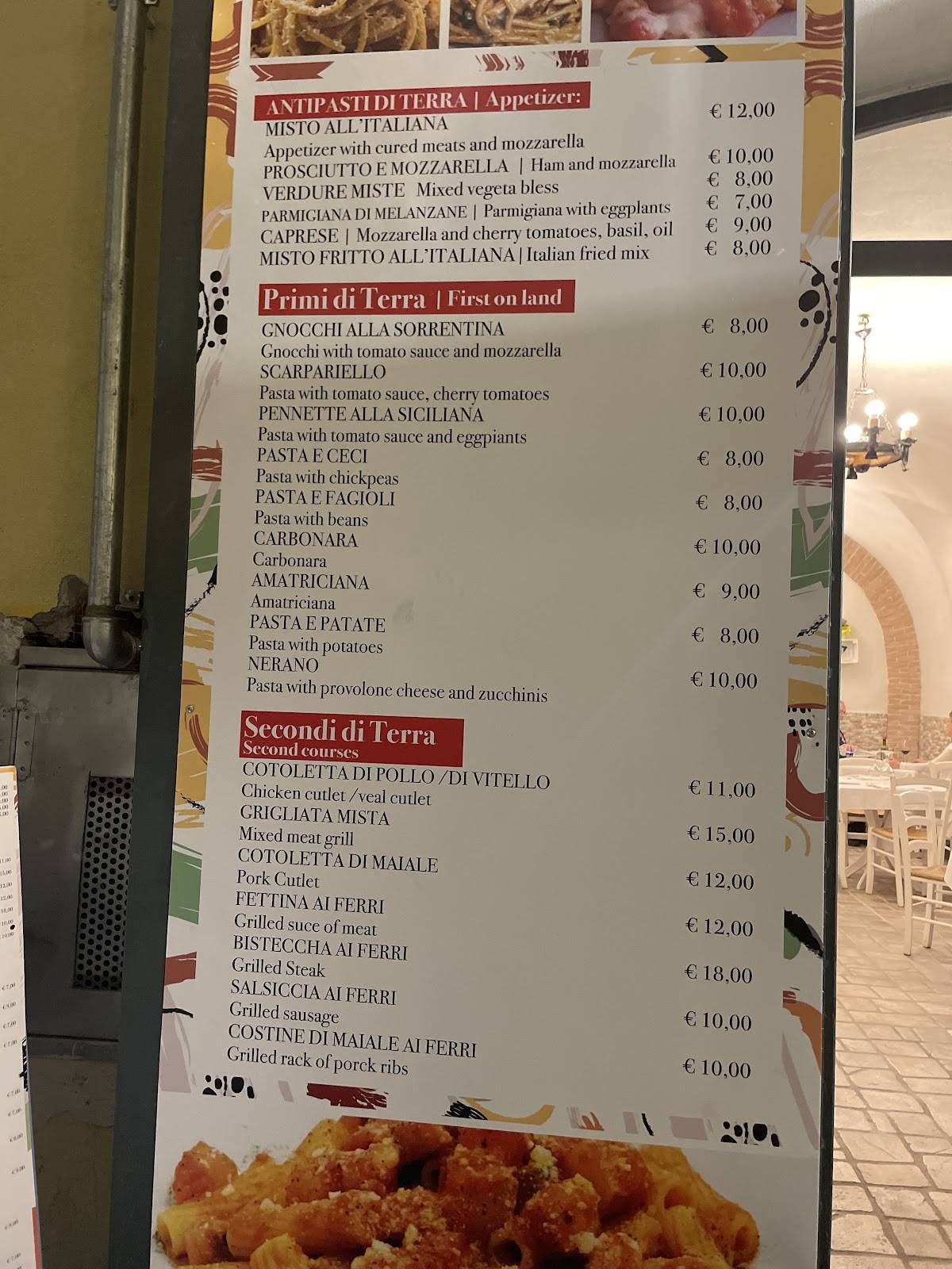 Menu di La Lampara Da Peppe A Seccià 